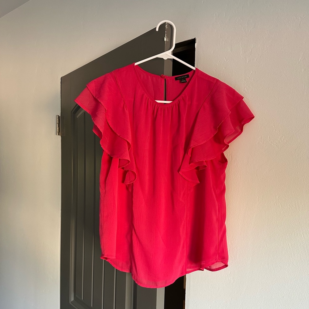 Ann Taylor ruffled blouse